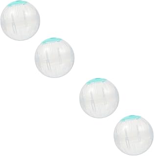 Beaupretty 4 Pçs Hamster Correndo Bola Portátil Brinquedo De Hamster Pequeno Animal Correndo Bolas Pequeno Animal De Estimação Correndo Hamster Brinquedos Para Gaiola Cão Brinquedo Especial