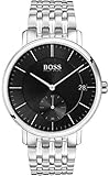 Wasserabweisend bis 3 bar Hugo Boss Herren Analog Quarz Uhr mit Edelstahl Armband 1513641