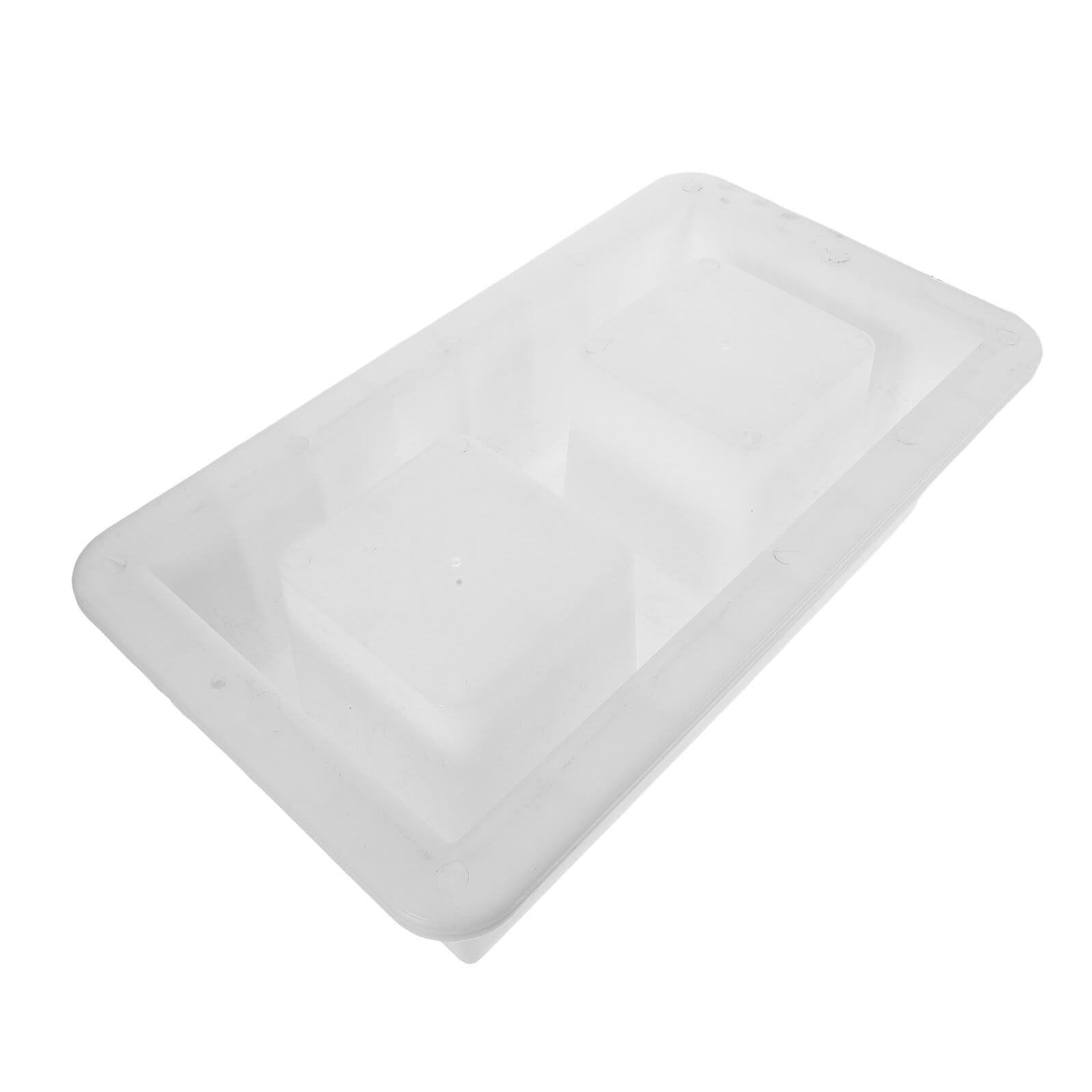 Yardenfun Molde de Ladrillo Hueco Doble Cavidad de Plástico 40x20x12 Cm para Cemento y Hormigón, Moldeadora Reutilizable para Construcción y Paisajismo Exterior