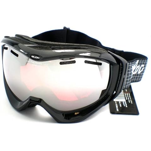 Bloc Carve Adults Ski Goggles - Shiny Black / Vermillion Cover