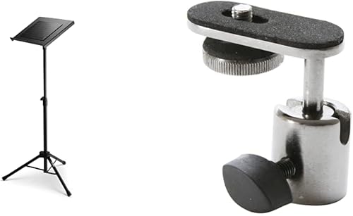 Miniatura 16 de On-Stage LPT7000 Deluxe - Soporte para laptop, altura e inclinación ajustables, construcción de metal, negro, plegable