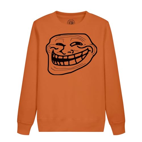 Sweatshirt enfant Troll Face le pull rigolo pour éviter les vêtements tristes à l'école