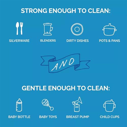 Image of Seventh Generation Dishwasher Detergent Powder + Rinse Aid, Free & Clear | Dish Detergent 2-Pack + Power+ Rinse Aid | Biodegradable, Plant-Based & Chlorine-Free, Septic Safe Dishwashing Supplies