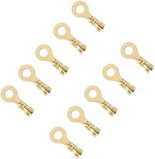 Crimp Terminal Connectors Insulated Electrical Wire Crimp (Sand/Sand Size 8, Count :10 Pack) - KaberTrade