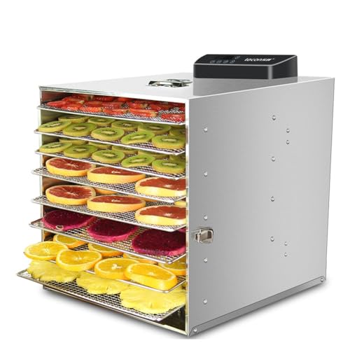 Máquina desidratadora de alimentos de 8 camadas de aço inoxidável, secador de alimentos, secador de