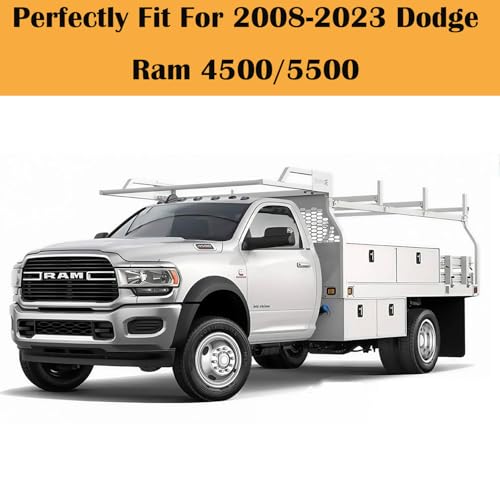 Image of 19.5 inch Polished Stainless Steel Dually Wheel Simulator Set, 10 Lug 5 Hand Hole Design, Durable Attractive Bolt-On Hubcaps with Tools, Fits 2012-2025 Dodge Ram 4500 /5500 19F6