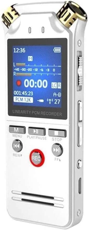 Cyfrowy dyktafon 8 GB 1536 kb/s, wysoka jakość nagrywania, redukcja szumów, łatwa obsługa, automatyczna aktywacja, dyktafon MP3, do wykładu, rozmowy kwalifikacyjnej
