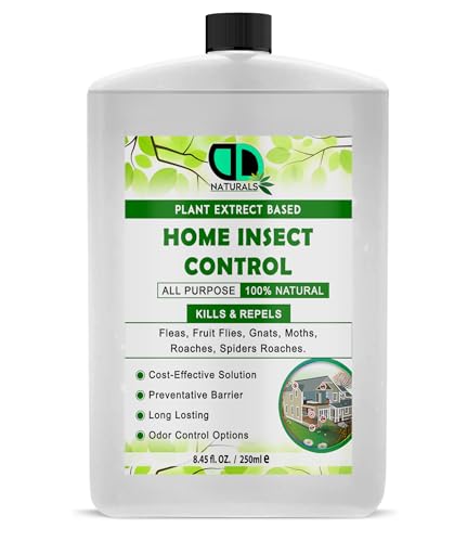 DD Teck 100% Natural Home Insect Control Repellent Spray for Fleas, Gnats, Moth, Spider Roaches, Fruit Flies, Preventative Barrier, Indoor and Outdoor Use (250ml Postal)