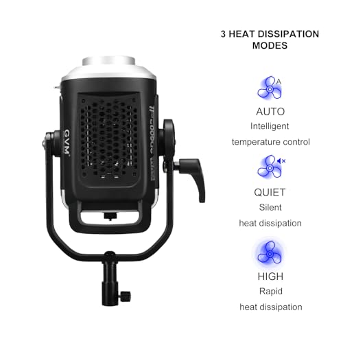 Image of GVM SD600S Led Video Light, 360Continuous Lighting with COB 600W 5600K Balanced Studio Light CRI97 Led Photography Lighting for Live Streaming, Film, Studio Photography, YouTube Video Shooting