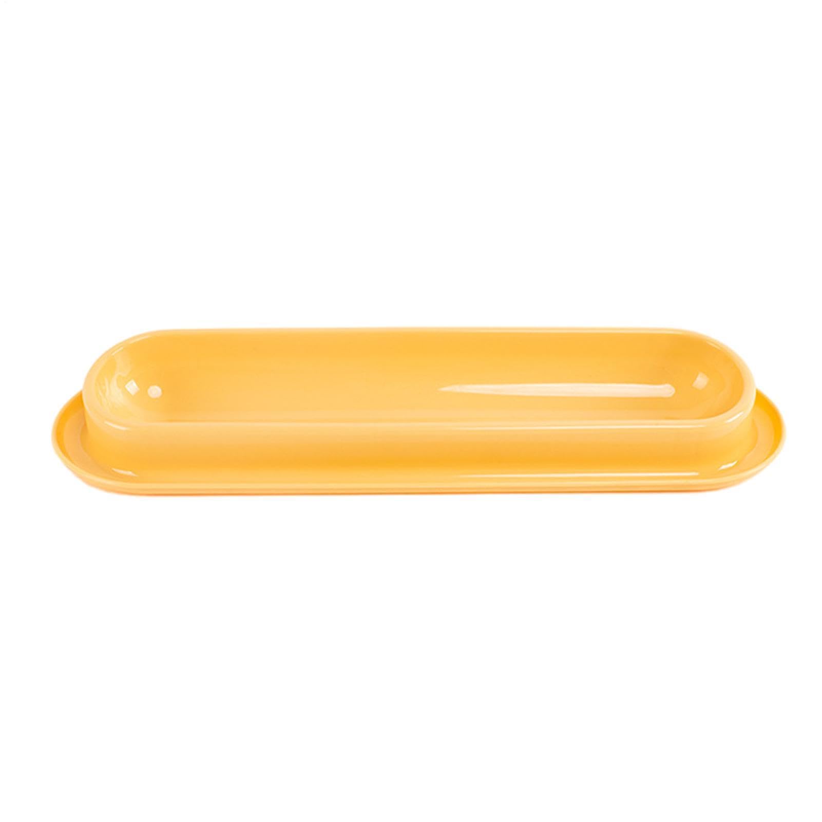 Cat Food Bowl - 40.5cm PP Long Feeding Dish | Anti Slip Leakproof Multi Pet Feeder | Raised Ergonomic Design For Kitten Puppy Dining Comfort Easy Clean Home Use | Durable Construction