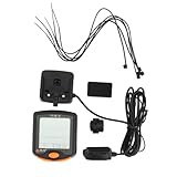 SUPVOX Kabelgebundener Wasserdichter Fahrradcomputer mit Vollbild hintergrundbeleuchtung Geschwindigkeitsalarm Kilometerzähler Stoppuhrfunktion Kompatibel mit Fahrrädern Bikes