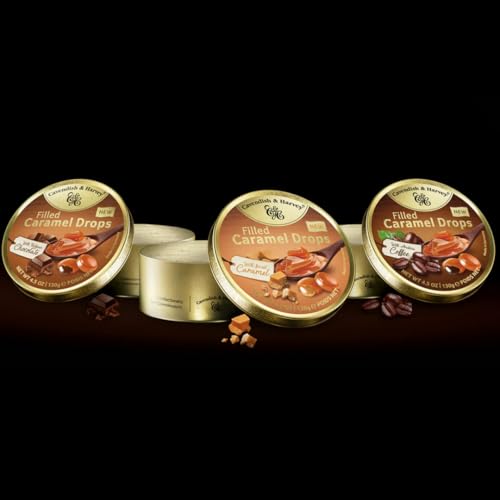 Cavendish and harvey variety flavor hard candy drops sour cherry, wild berry, tropical fruit, sour lemon, raspberry and peach, mixed fruit and other flavors tins 6 Pack by snackwave to cavendish and harvey variety flavor hard candy drops