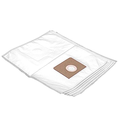 vhbw 5x Vacuum Cleaner Bag compatible with Fein Dustex 35 MX, 35 L, 35 LX, 35 LX AC Vacuum Cleaner - Microfleece, 25 l capacity, 42 cm x 26 cm White