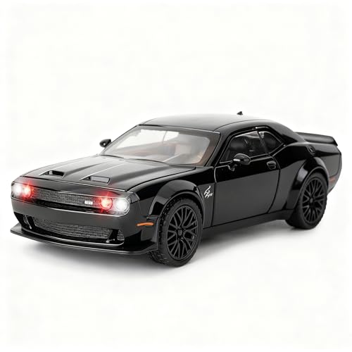 BDTCTK 1/32 Dodge Challenger Hellcat Modelo de Coche miniatura 1
