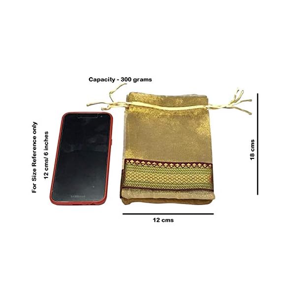 Moira Potli Bags Silk Brocade (18 cm X 12 cm) - Image 4