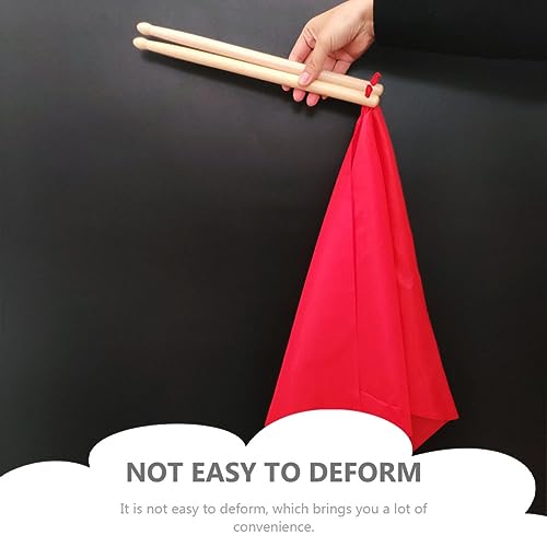 Baquetas de madera Yardwe para batería, par de baquetas con mango cómodo para práctica y actuación musical, color rojo miniatura 5