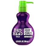 Bed Head by TIGI Foxy Curls Hair Cream – Anti-Frizz Styling Cream for Bounce and Waves, Lightweight Curl Defining, Hydrating, Frizz-Control Hair Smoothing Treatment for Natural Wavy and Curly Hair