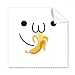 Lovely Face Eat Banana Expression Cleaning Cloth Phone Screen Glasses Cleaner 5pcs