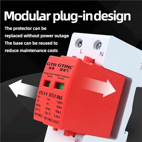 Parafoudre domestique AC 4P 60KA 220V protecteur de surtension pour tableau - 4