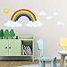 DECOWALL SG2-1713 Rainbow and Clouds Kids Wall Stickers Wall Decals Peel and Stick Removable Wall Stickers for Kids Nursery Bedroom Living Room décor