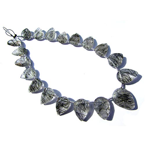 Perles de Tourmaline Noire Naturelle de Haute Qualité pour Création Joaillière