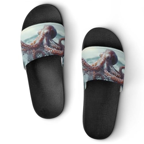 Octopus House Sandals Slip On Bathroom Slippers Beach Summer Shoes for Men Women