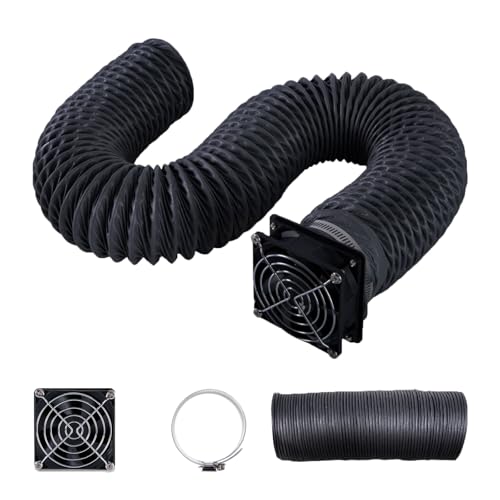 Smoke Exhaust Kit with Fan 4000RPM and Pipe, DIY for Skouphy Laser Engraver Enclosure, A1/A1 mini Enclosure, and Most Enclosure Cover Needed Filter Assembly
