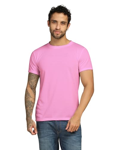 Image of VastraVibes Cotton Regular Fit T-Shirt Round Neck Casual Mens Plain Tshirt
