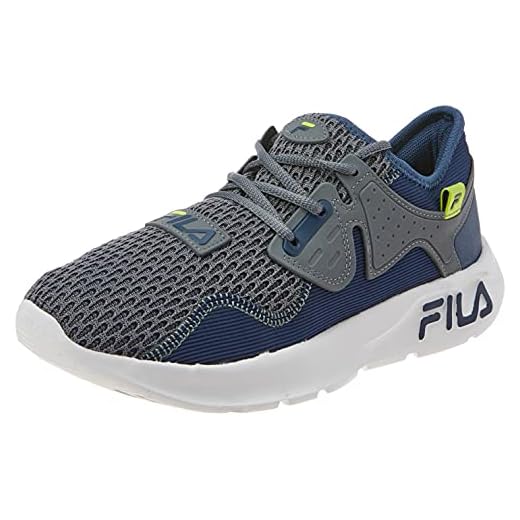 Tênis, Iconic, FILA, Masculino, Grafite/Marinho/Limão, 39