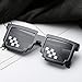 gotyou 6 Piezas Gafas de Mosaico de Píxeles,Gafas de Sol Thug Life,Gafas...