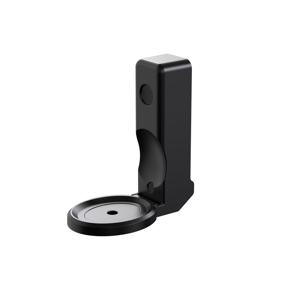 Compatible con Montaje en Pared para Echo Spot 2024, Soporte de Montaje para Altavoces, Altavoces de Audio, Colgador de Pantalla Que Ahorra Espacio, Estante Plegable para el hogar (Negro)