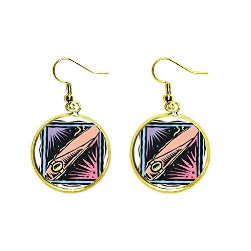 Joyas de mujer doradas con grabado fino de elementos mexicanos vectoriales