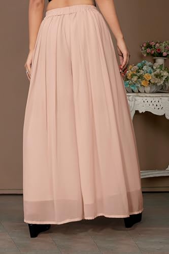 Image of Georgette Bonanza Soft Flared Palazzo (MID Waist)