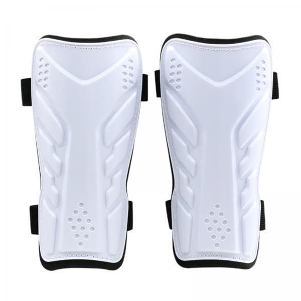 5x2 pieces double strap leg protectors anti-collision soccer | leg guards with straps hook and loop closure eva shin guards for matches, training white children protective gear