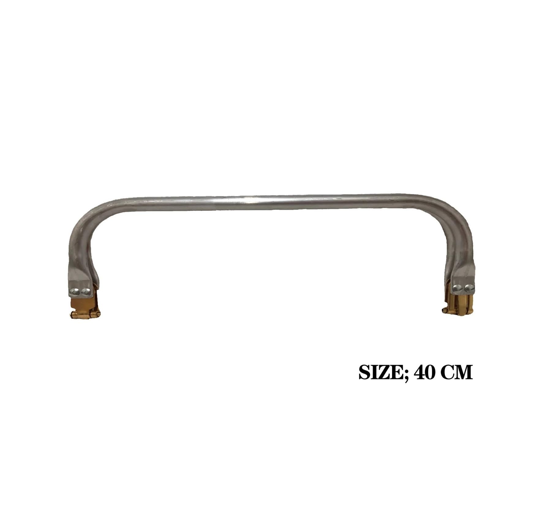 Metalowa rama torebki, rama sprzęgła torby, 16-40cm Metalowa rama torebki Aluminiowa rurka Uchwyt torby Akcesoria Części sprzęgła(Light Gold 40cm)