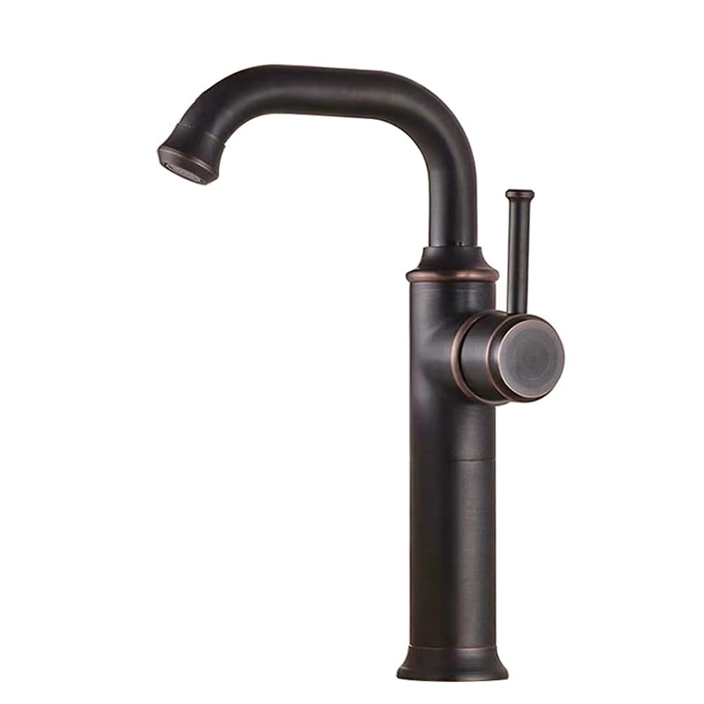 Mitigeur salle de bain en laiton orientable pour grand lavabo