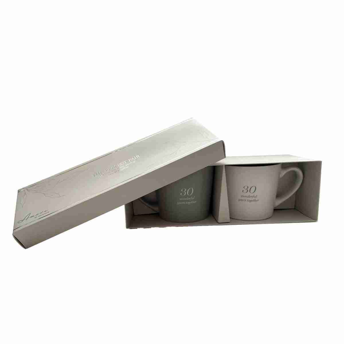 tendenze set 2 tazze caffe porcellana con piattino decoro pois oro e argento