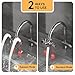 Faucet Mounted Eye wash Station with Cover, Emergency Eye Wash Station Faucet Attachment-Kit for Lab, Industry Factory, Office, Home 5X Common Faucet Adapter-1X Note Card-1X Warning Postx