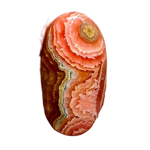 Rhodochrosite naturelle cabochon en vrac 36x18x4mm pour bague et collier DIY