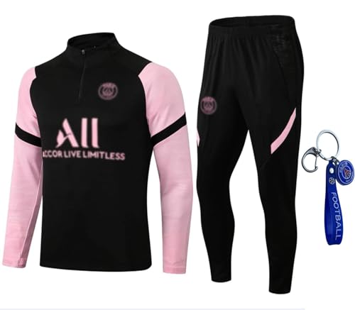 FCURE Tute Da Ginnastica Calcio Per Parigi Uniforme Da Calcio Abito Sportivo Tute Da Uomo Tuta Da Allenamento Maniche Lunghe Per Adulti Primaverili E Autunnali (estilo 5,L)