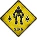 Robots Xing Novelty Metal Crossing Sign CX-153