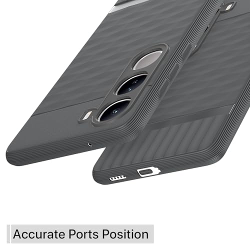 Image of Pikkme Back Cover for Vivo Y300 5G Camera Protection 3D Hexa Cube Design Silicone Protective Bumper Case (Grey)