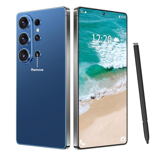 Image of SZV 26 Ultra Unlocked Cell Phone,16+1TB 5G Unlocked Phone, Built in Pen Android 15 Battery 7000mAh 6.99 inch HD Screen Smartphone, Dual SIM /Face ID /Fingerprint Lock /GPS (Deep Blue, 16+1TB)