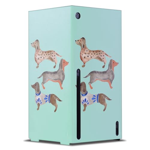 Skin Xbox Series X enveloppement de console Cat Coquillette Dachshunds Mix Art autocollant