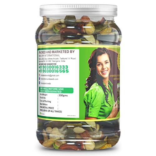 Image of Dr'.s nuts & Seeds 22+ Varieties High in Protein and Dietary Fiber Natural Immunity Booster Mixed Nuts, Seeds and Berries, 300 Grams x 2