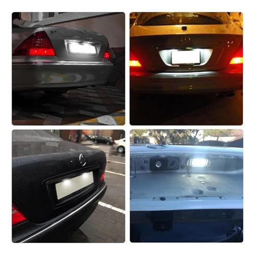 Luz matrícula LED para Benz Clase S W220 S350 S430 S500 2 piezas 6