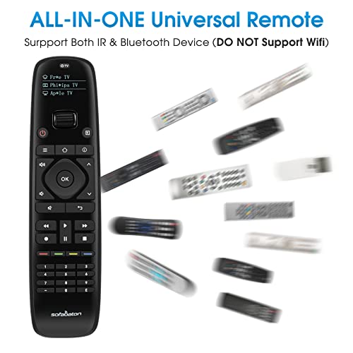 Sofabaton U1 Universal Remote With Smartphone App, Smart Universal Remote Control For Bluetooth & Ir Devices, Compatible With Smart Tvs/Dvd/Stb/Projector All In One #TOP1
