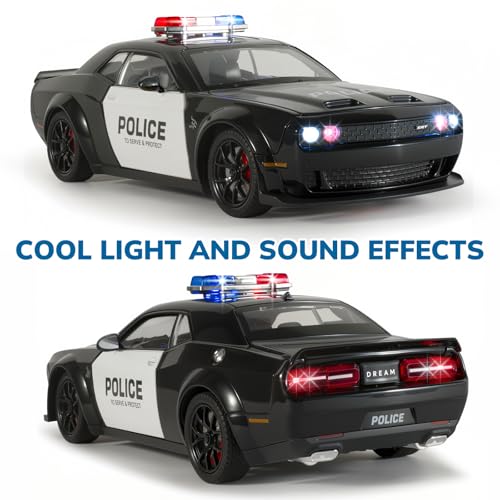 Carro Policía Modelo Hellcat Escala 1:24 para Niños 3-5 Años miniatura 3