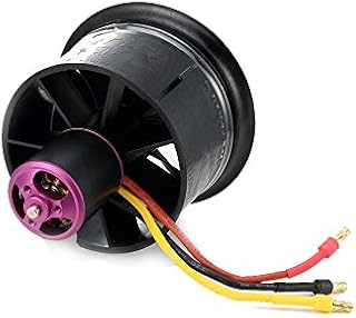 Powerfun EDF 64mm 11 Blades Ducted Fan with RC Brushless Motor 3500KV Balance Tested for EDF 3S/4S RC Jet Airplane