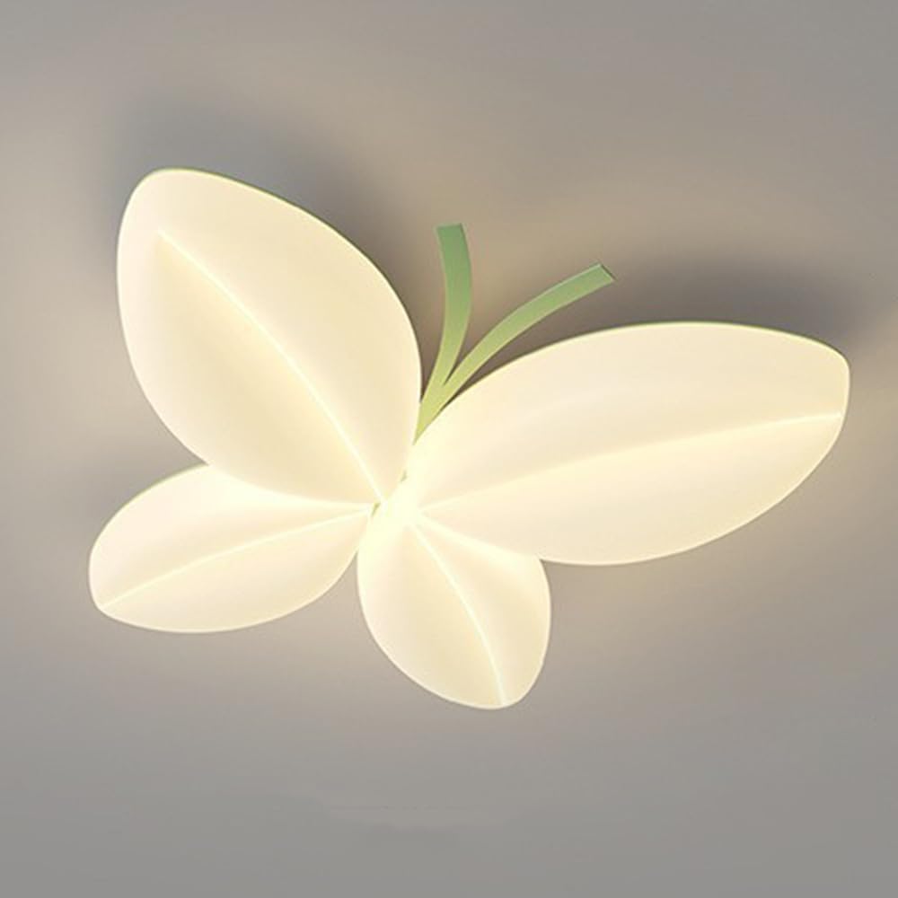 BFFGKGL Nordic Pink Butterfly Flush Mount Bedroom Ceiling
